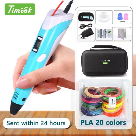 3D Pen For Kids With 10/20/30 Colors PLA filament ,3D Printing Pen, 3D Creative Toy Children's Gifts Christmas Present
