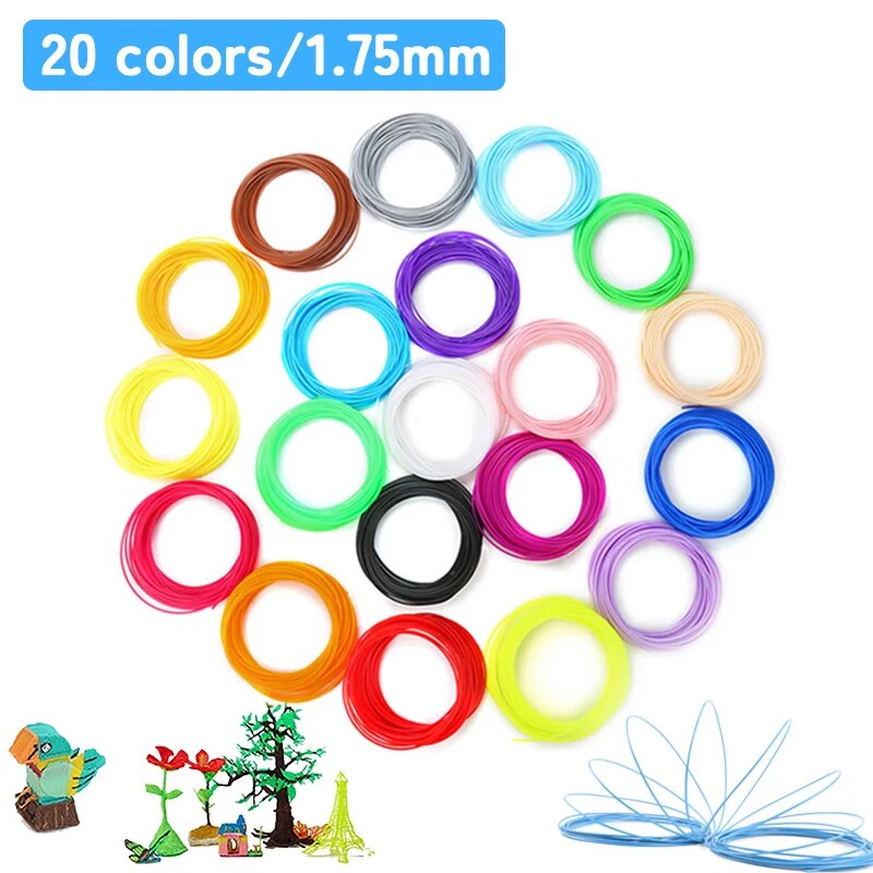 3D Pen 3d Printing Pen DIY Drawing Pens PLA Filament Birthday Christmas Gift For Kids Children with Power Adapter Travel Case