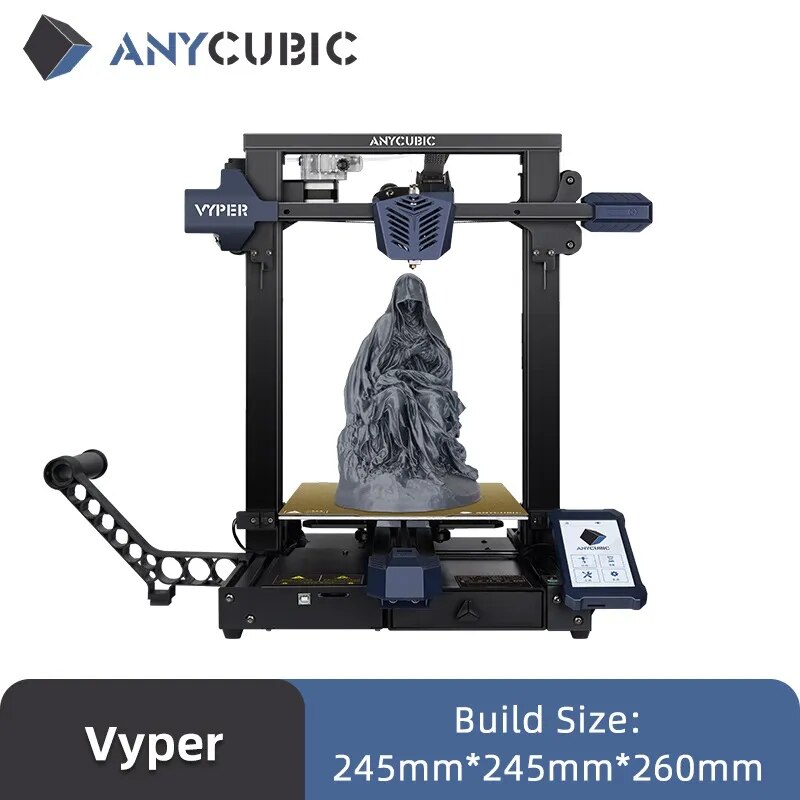 ANYCUBIC Vyper Auto-leveling 3D Printers More Accurate And Silent Printing Large Print Size with 245*245*260mm FDM 3D Printer